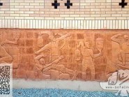 Ceramic reliefs gymnasium Kojan-03