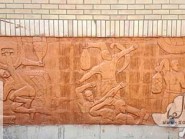Ceramic reliefs gymnasium Kojan-04