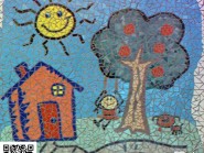 Génie-mosaïque -, - la peinture enfant code -969