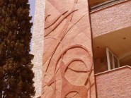 pottery , pottery Relief , Cubism design of facades