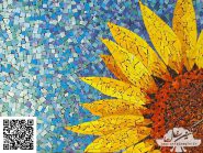 اللوحه، فسیفساء - - زهور عباد الشمس رمز -۹۱۷